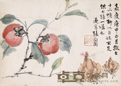 张问陶 花卉 22×32cm