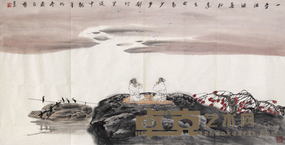葛庆友 山水 136×68cm