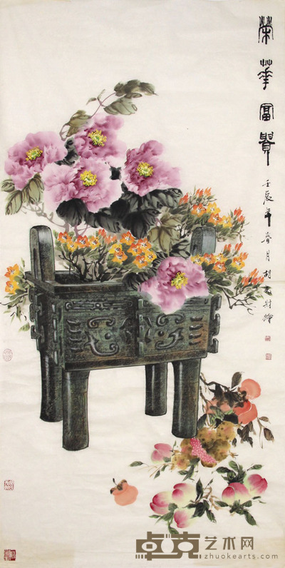 胡先财  荣华富贵 137×68cm