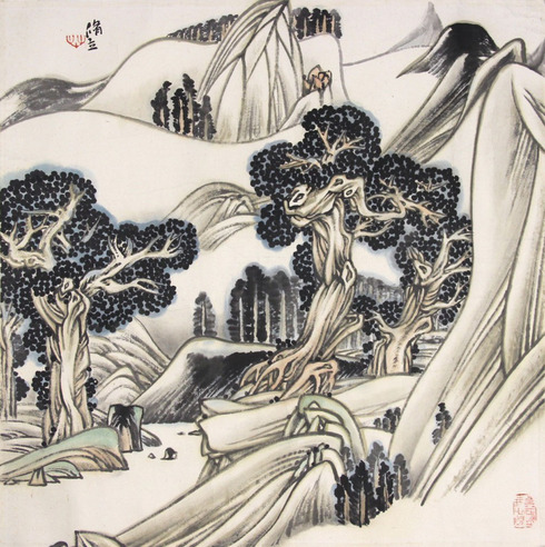 朱修立  山水