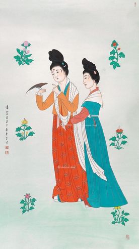 潘絜兹 仕女图