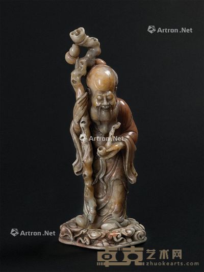 寿山石雕寿星公像 28cm