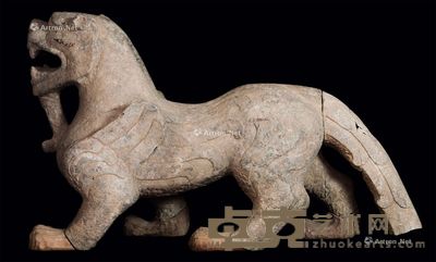 东晋 石造辟邪 长99cm;高60cm;重30cm