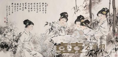 王茂飞 红楼人物 137×68cm