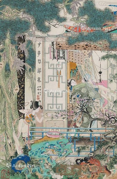 胡也佛 春宫图 48×31.5cm