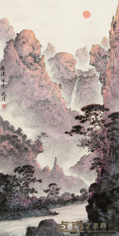 邹晓清 无限风光 138×68 cm 约8.4 平尺
