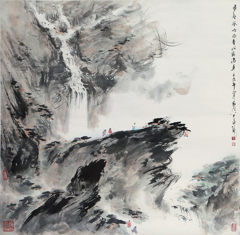 裴家同 山水