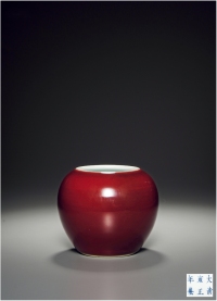 清雍正·霁红釉画缸