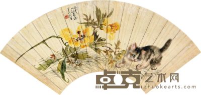 黄易 猫趣图 17.5×50cm