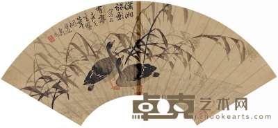 边寿民 潇湘旅影图 55.5×18.5cm