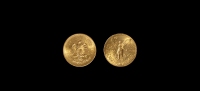 1947年墨西哥自由女神像五十比绍金币