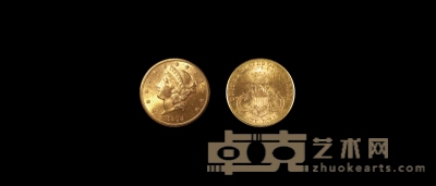 1904年美国摩根20美元金币 直径：34mm 数量：1