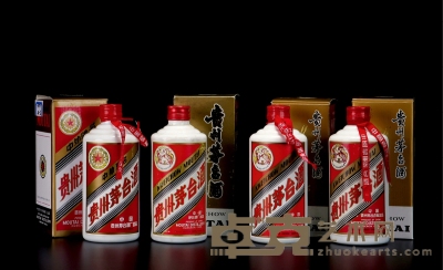 80-90年代五星牌、飞天牌贵州茅台酒 数量：4瓶