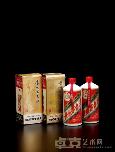 1978-1983年飞天牌贵州茅台酒（大飞天） 数量：2瓶