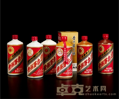 70-80年代贵州茅台酒一组 数量：6瓶