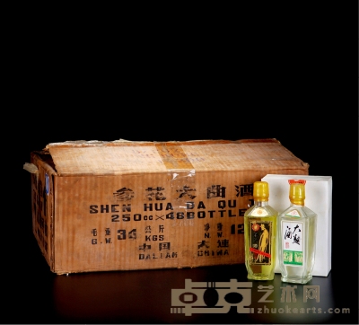 1987年参花大曲酒（人参汁、灵芝汁） 数量：24瓶