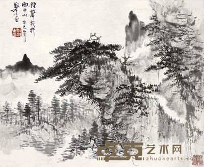 郑午昌 山水 27×22cm