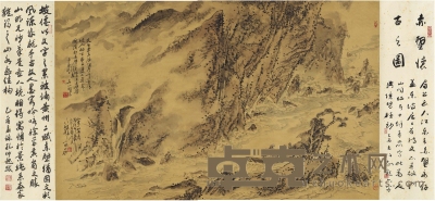 吴山明 赤壁怀古图 118×72.5cm