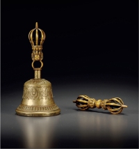 清·铜金刚杵及铜铃