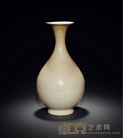 明以前·影青釉玉壶春瓶 高：34.3cm