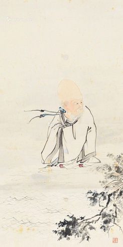 邵芳 福寿图