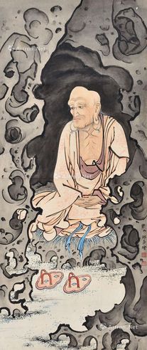 邵芳 罗汉图