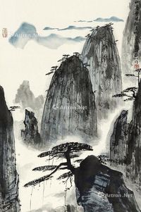 亚明 山水