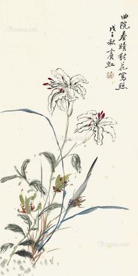 黄宾虹 花卉