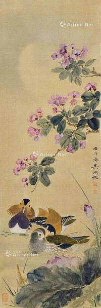 吴湖帆 花鸟