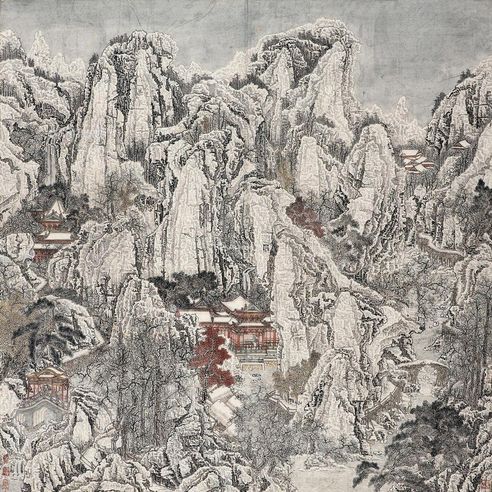 黄秋园 九峰雪霁图
