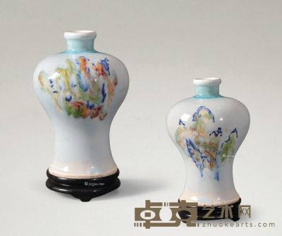 民国 石湾窑花瓶 高16cm