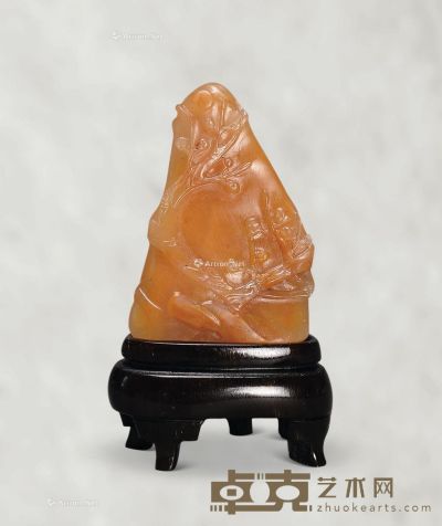 现代 田黄石小摆件 高3.9cm