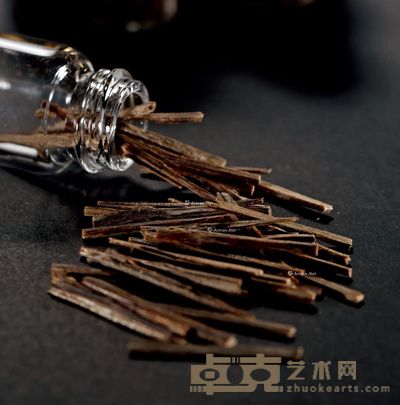 近代 马来沉香烟插片 --