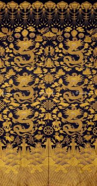 18世纪 八宝龙纹幔帐