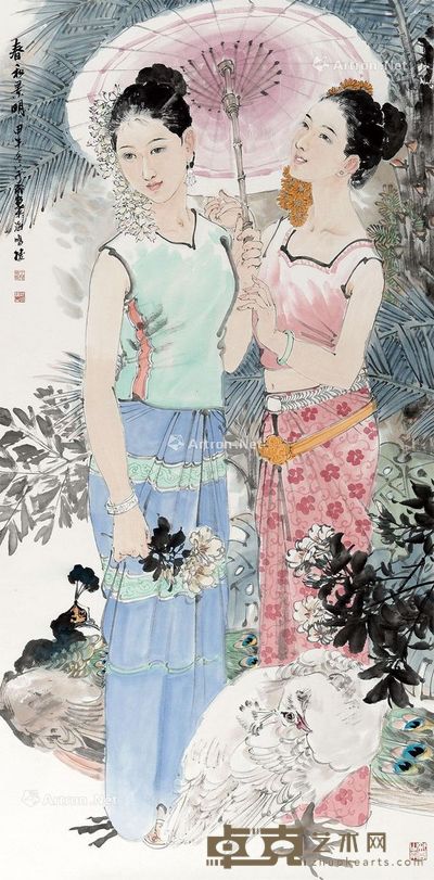 王茂飞春和景鸣 138×69cm