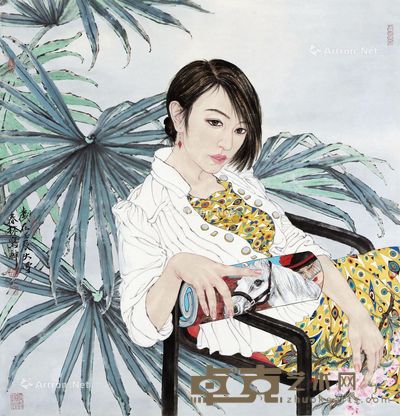 倪春林 熏风 69×69cm