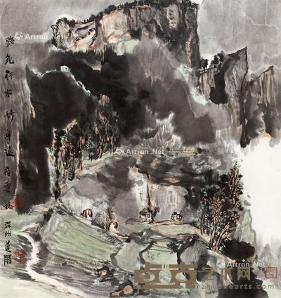 白联晟 身远宿云端 45×45cm