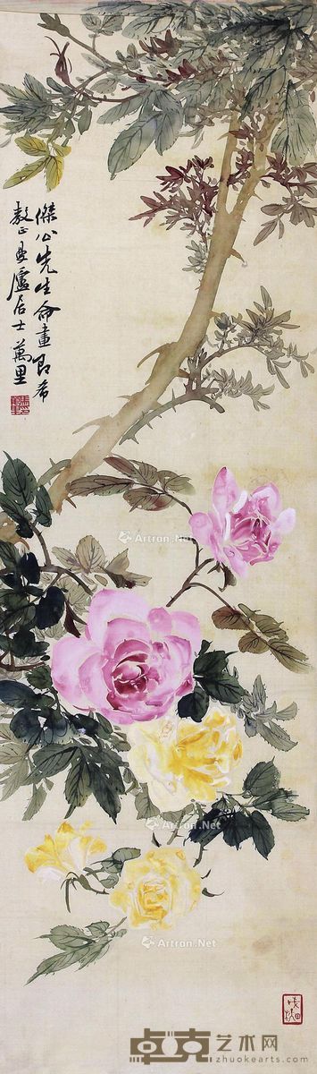 马万里 月季 83×25cm