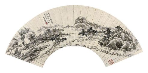 秦炳文 山水