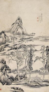 汪溥 山水