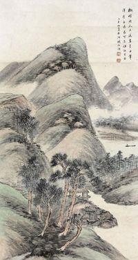 杨伯润 山水