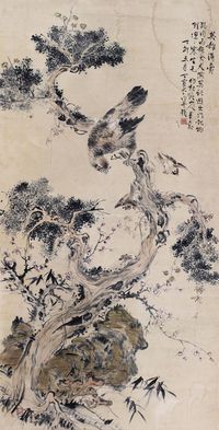 丁宝书 花鸟