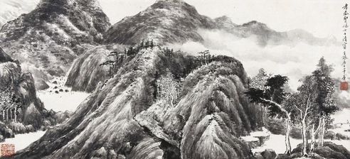楼辛壶 山水