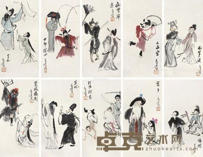 高马得 人物 27×14cm×10
