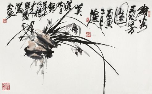 张立辰 幽谷寻芳图