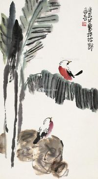 陈寿岳 芭蕉小鸟