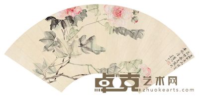 商笙伯 花卉 26×52cm