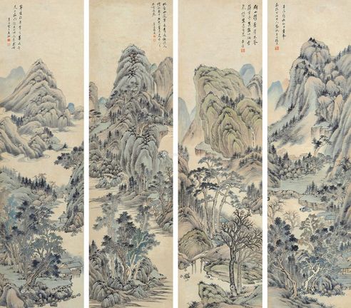 楼辛壶 山水