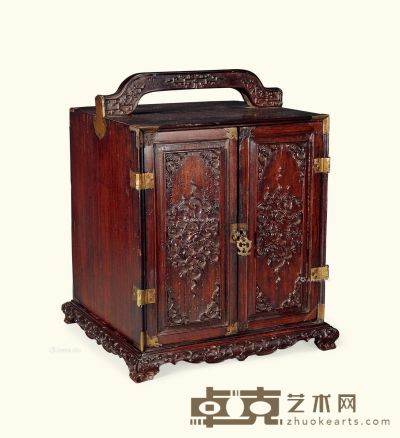 清 黄花梨文具盒 高28cm