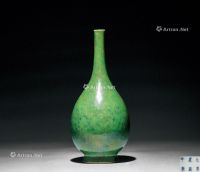 清代 郎窑绿胆式瓶